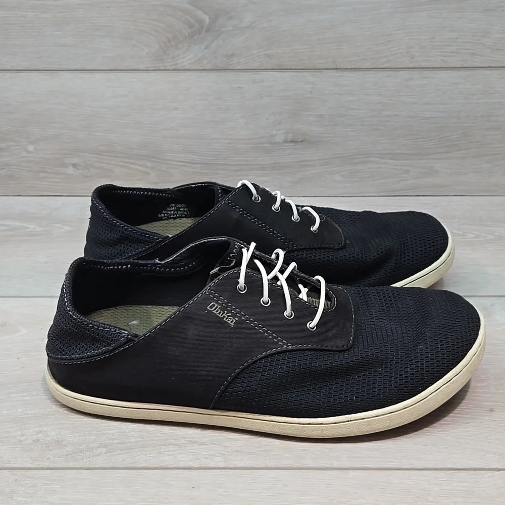 Olukai Women Nohea Moku Casual Canvas Shoes Slip On Sneakers Sz 10.5